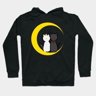 Merthur Cats on the Moon Hoodie